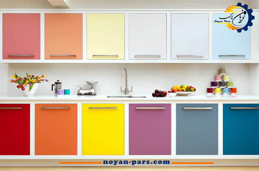 کابینت ام دی اف رنگارنگ