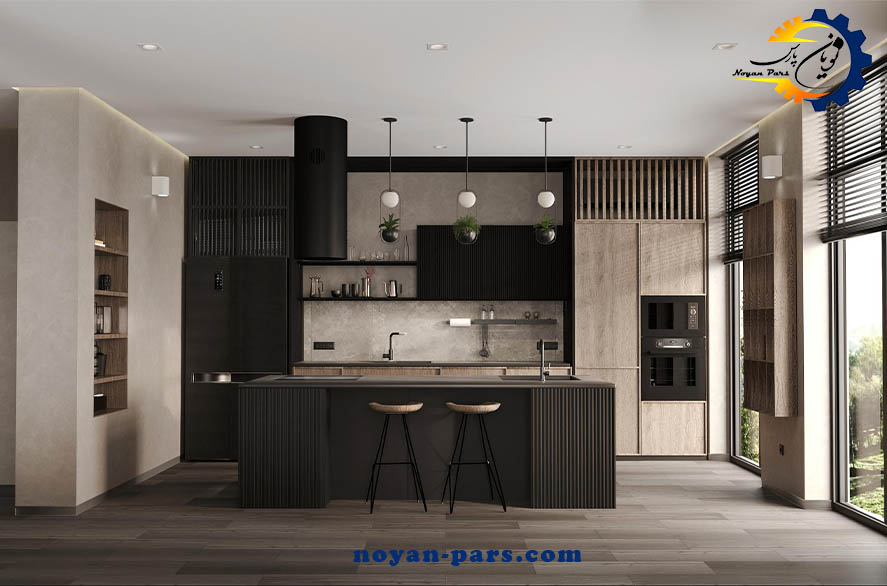 تمیز کردن کابینت ام دی اف قهوه ای