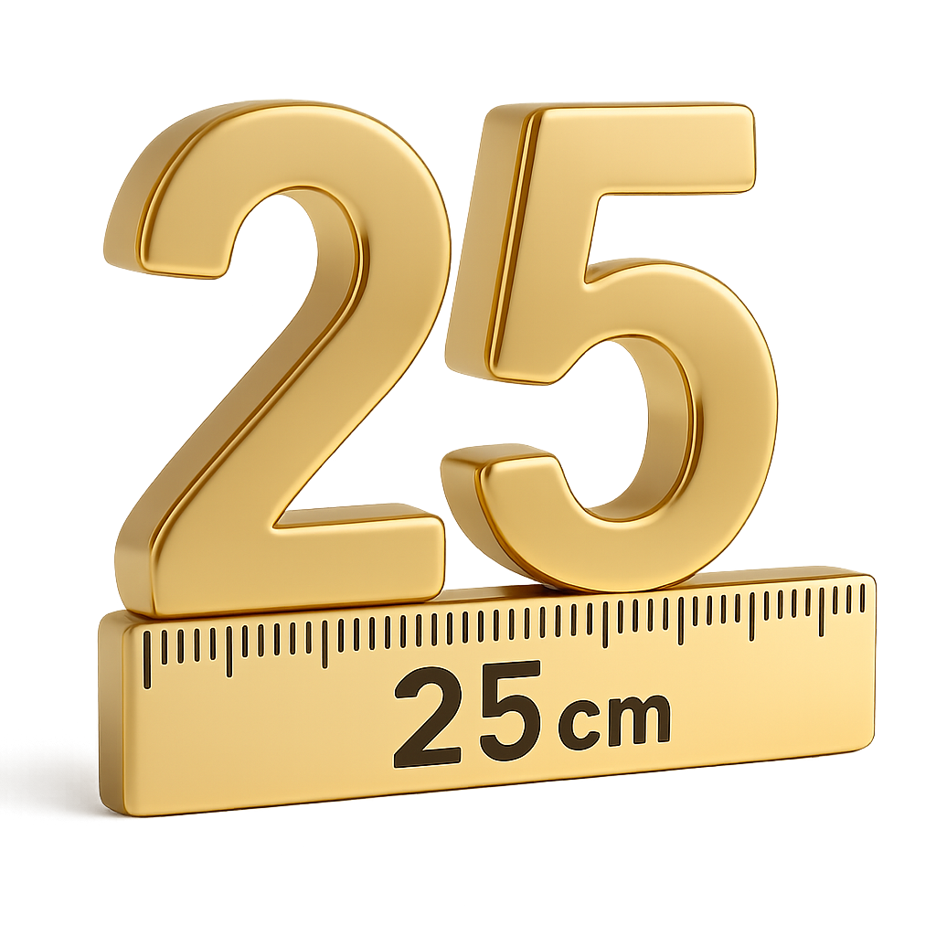 ریل باریک طول 25 سانت