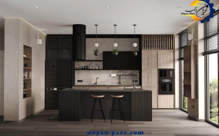 تمیز کردن کابینت ام دی اف قهوه ای